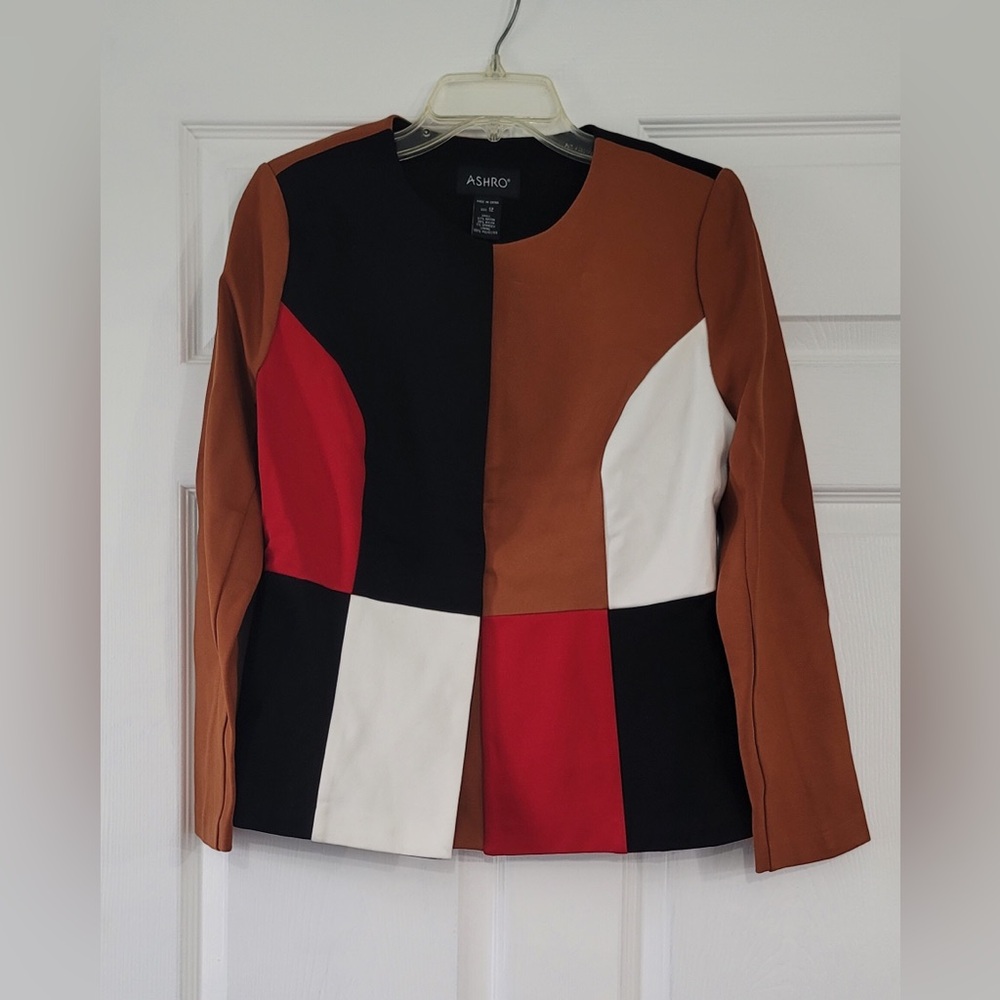 Ashro Multicolor Patchwork Skirt Set - image 3